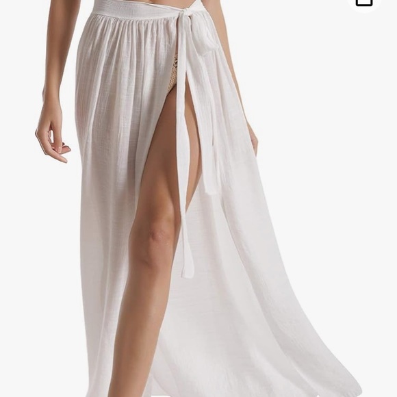 NWT DOSE black semi sheer swim cover-up one size 4-12 - Picture 10 of 10